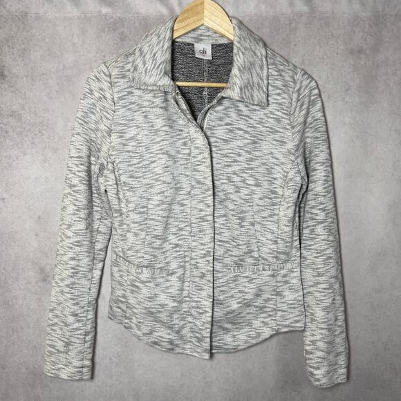 Cabi Womens Neo Moto French Terry Jacket Zip Front Size Small - Picture 2 of 4